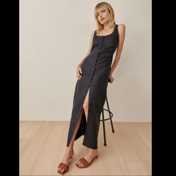 REFORMATION Grover Linen Dress - Picture 3 of 8